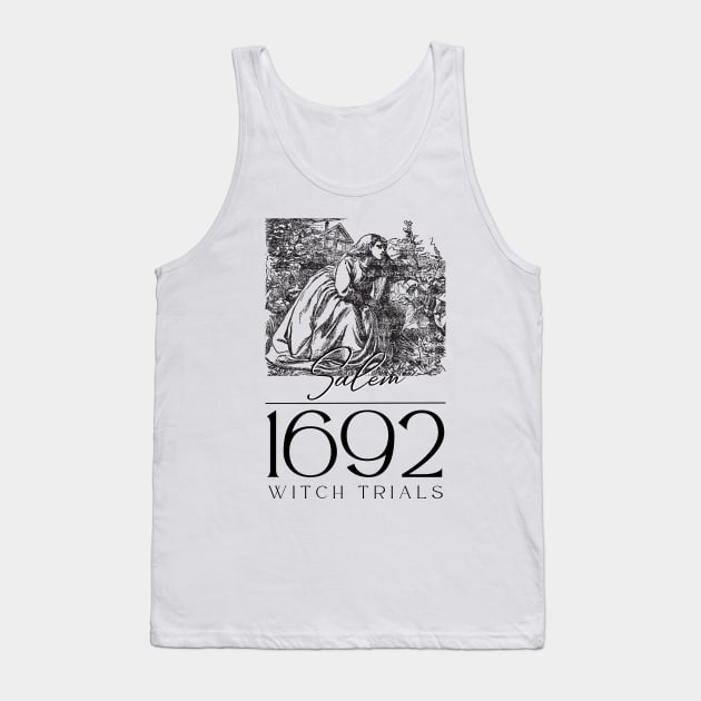 1692 Salem Witch Trials Tank Top by Golden Eagle Design Studio